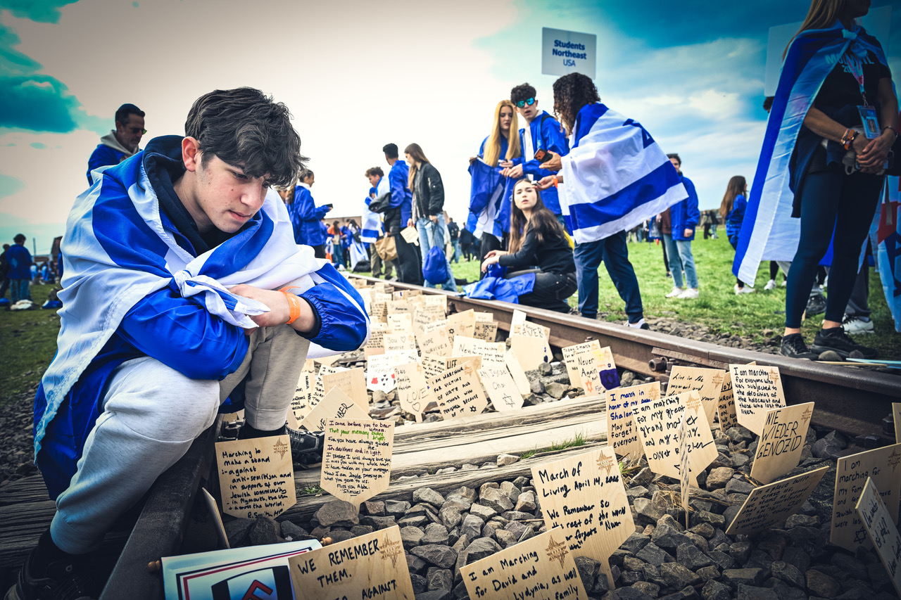 Participants at the March of the Living